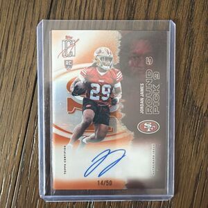 2025 Topps Signature Class JORDAN JAMES RC #170 Orange Auto 14/50